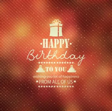 Happy Birthday Stock Illustration