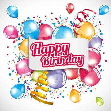 Happy birthday Stock Illustration
