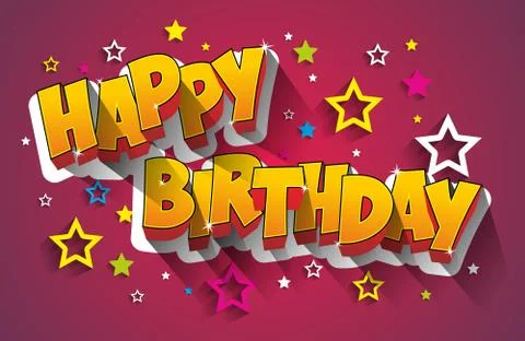 Happy Birthday Stock Illustration