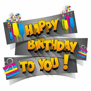 Happy Birthday Stock Illustration