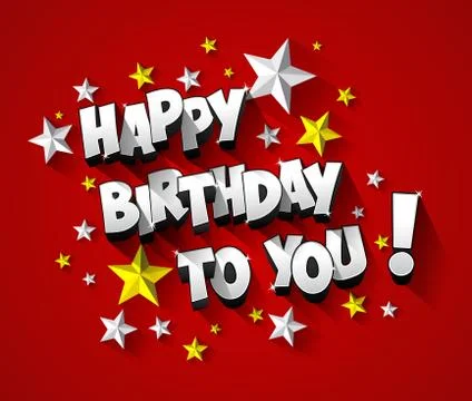 Happy Birthday Stock Illustration