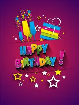 Happy Birthday Stock Illustration