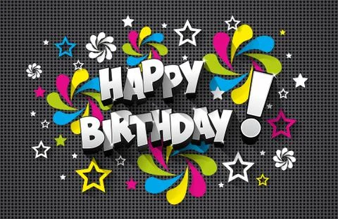Happy Birthday Stock Illustration