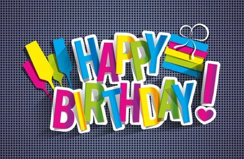 Happy Birthday Stock Illustration