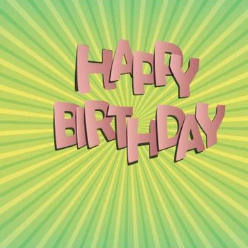 Happy birthday Stock Illustration