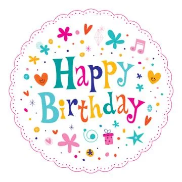 Happy Birthday Stock Illustration