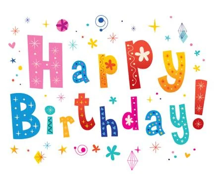 Happy Birthday Stock Illustration