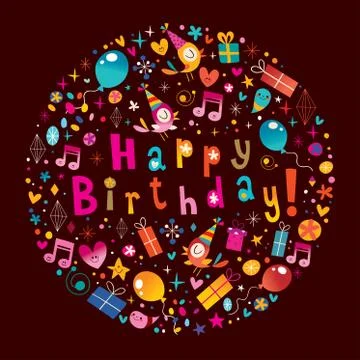 Happy Birthday Stock Illustration