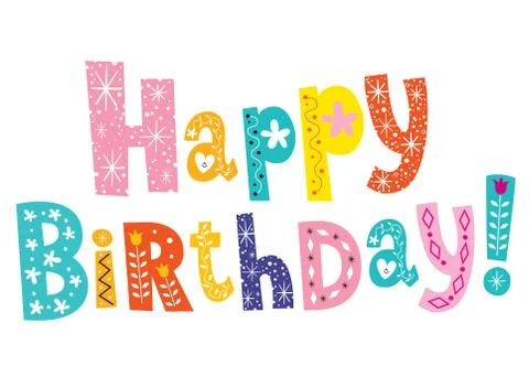 Happy Birthday Stock Illustration