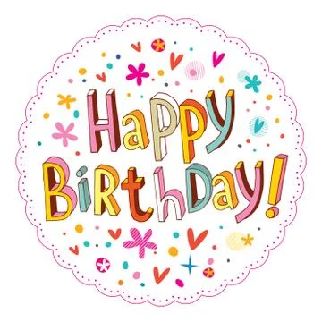 Happy Birthday Stock Illustration
