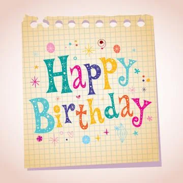 Happy Birthday Stock Illustration