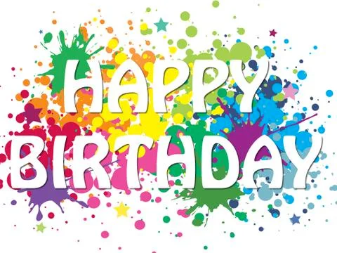 Happy birthday Stock Illustration