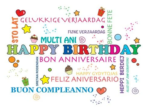 Happy birthday Stock Illustration