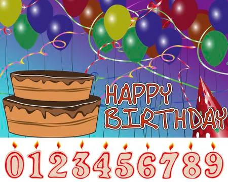 Happy birthday Stock Illustration