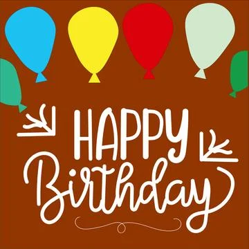 Happy birthday Stock Illustration