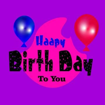 Happy birthday Stock Illustration