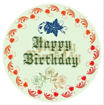 Happy birthday Stock Illustration