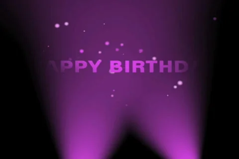 Happy Birthday message Stock-Footage 640380