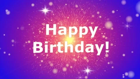 Happy Birthday message Stock Footage 169828125