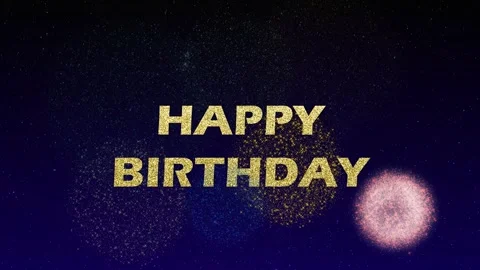 Happy Birthday Motion Graphic animation ... | Stock Video | Pond5