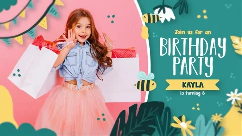 Happy Birthday Party Slideshow 库存 After Effects