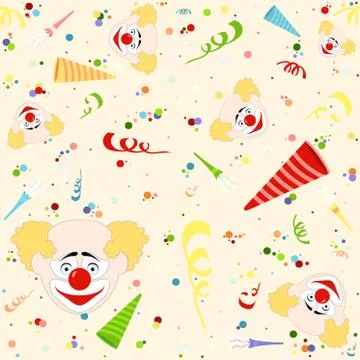 Happy Birthday Pattern Stock Illustration