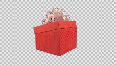 Happy birthday present surprise, present box with cute funny hedgehog Stock Footage 63034845