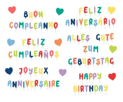 Happy birthday quotes イラスト素材