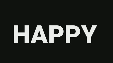 Happy Birthday Simple Text Animation Video stock 159448608