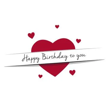 Happy birthday text background Stock Illustration