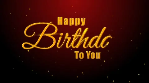 Happy Birthday text effect green screen background Stock Footage 276897110