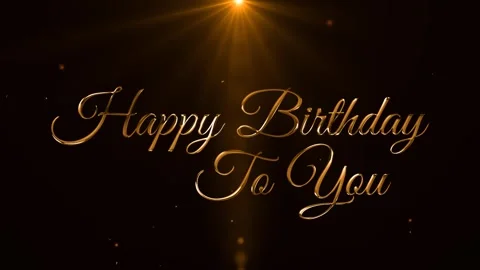 Happy Birthday text effect with lighting green screen background Stock Footage 277472989