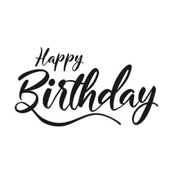 Happy Birthday typographic vector design for greeting cards, Birthday card,.. Illustrazione stock