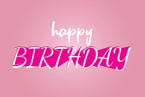 Happy birthday typography decorative script font colorful background design 스톡 일러스트