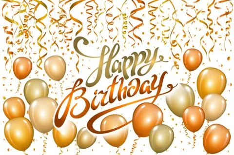 Happy Birthday typography vector design for greeting cards and poster with go Stock Illustration