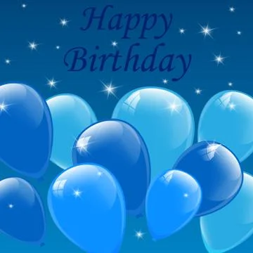 Happy Birthday typography vector design for greeting cards and poster Stock Illustration