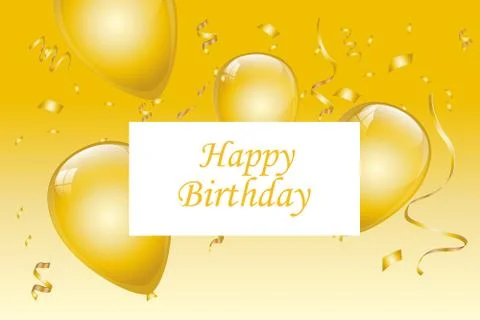 Happy Birthday typography vector design for greeting cards Stock Illustration