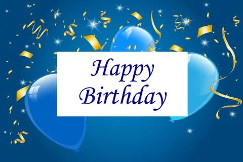 Happy Birthday typography vector design for greeting cards Stock Illustration