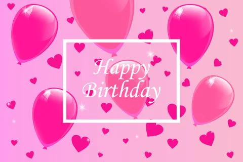 Happy Birthday typography vector design for greeting cards Stock Illustration