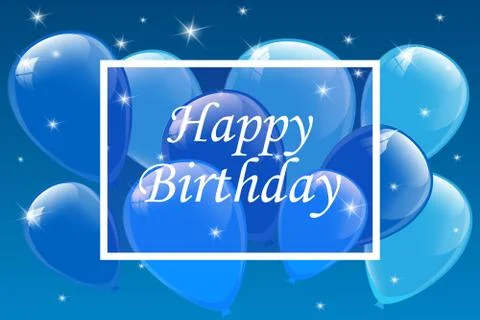 Happy Birthday typography vector design for greeting cards Illustrazione stock
