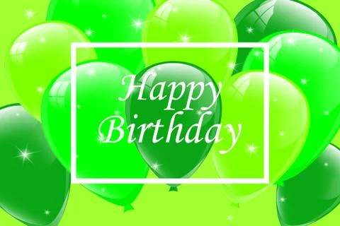 Happy Birthday typography vector design for greeting cards Illustrazione stock