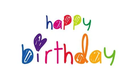 Happy Birthday typography vector design for greeting cards Stock Illustration