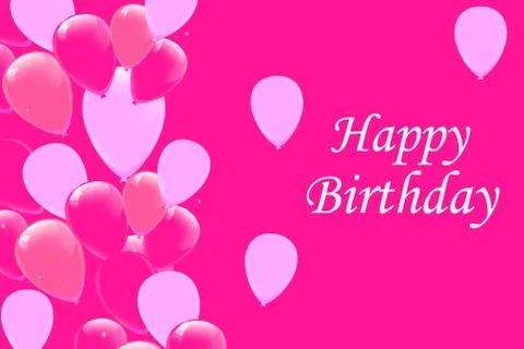 Happy Birthday typography vector Stock Illustration