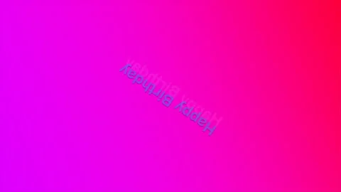 Happy Birthday written flat text animation in pink background 4K resolution. Stock Footage 180610086