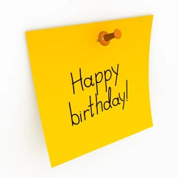 Happy bithday Stock Illustration