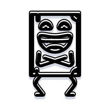 Happy book character celebrating learning and education Stock Illustration