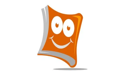 Happy Book Logo Design Template Vector イラスト素材