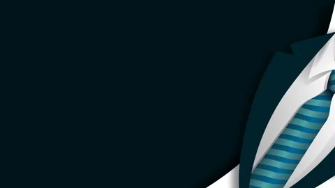 Happy Boss Day Motion Graphic Background with Tuxedo Suit Tie Copy Space fo.. Stock Footage 345872895