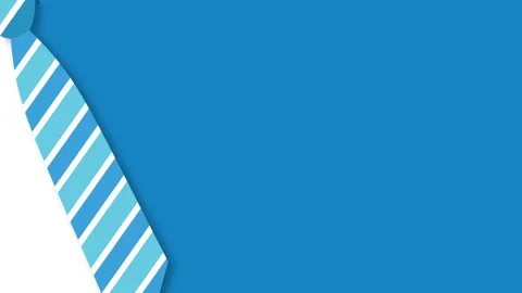 Happy Boss Day Motion Graphic Background With Blue Striped Necktie For Busi.. Stock Footage 345873041