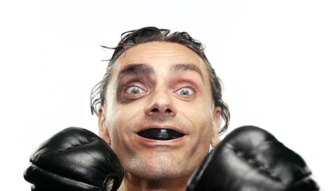 Happy boxer Stock Photos